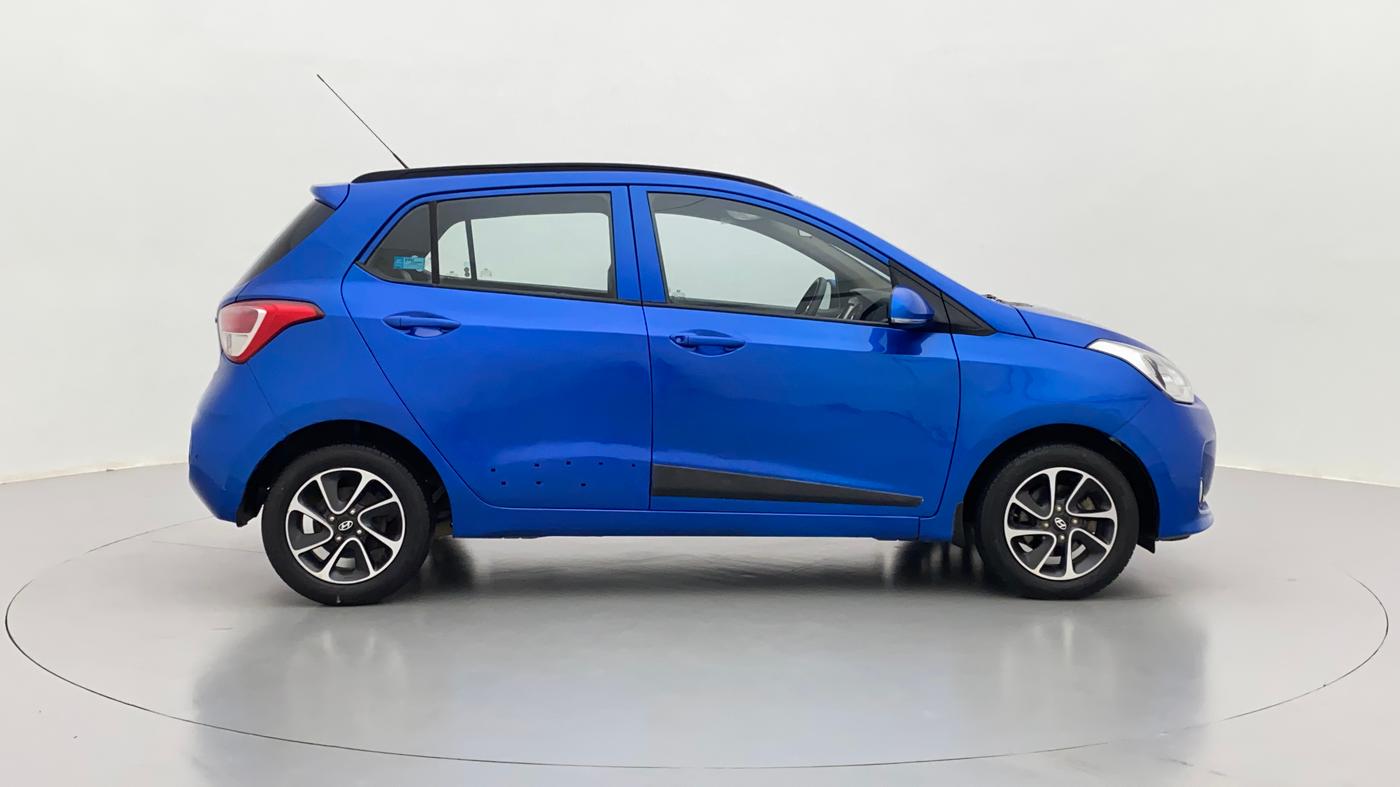 2017 Hyundai Grand i10 SPORTZ (O) 1.2 AT VTVT, Petrol, Automatic, 19,752 km, Right Side View