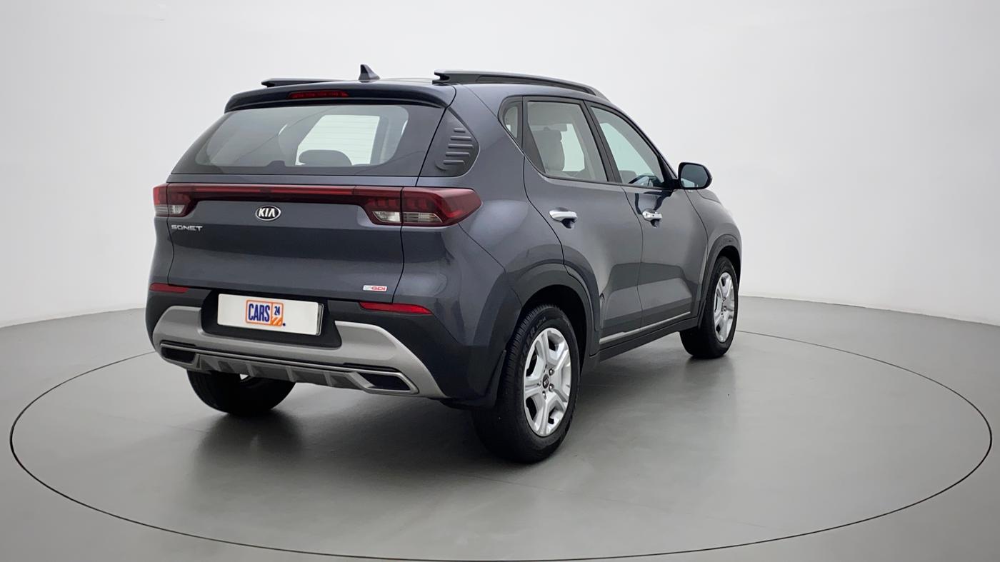 2021 KIA SONET HTX 1.0 IMT, Petrol, Manual, 13,890 km, Right Back Diagonal