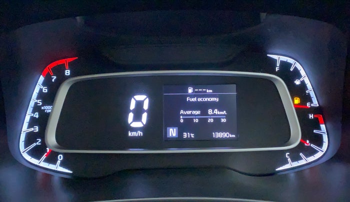 2021 KIA SONET HTX 1.0 IMT, Petrol, Manual, 13,890 km, Odometer Image