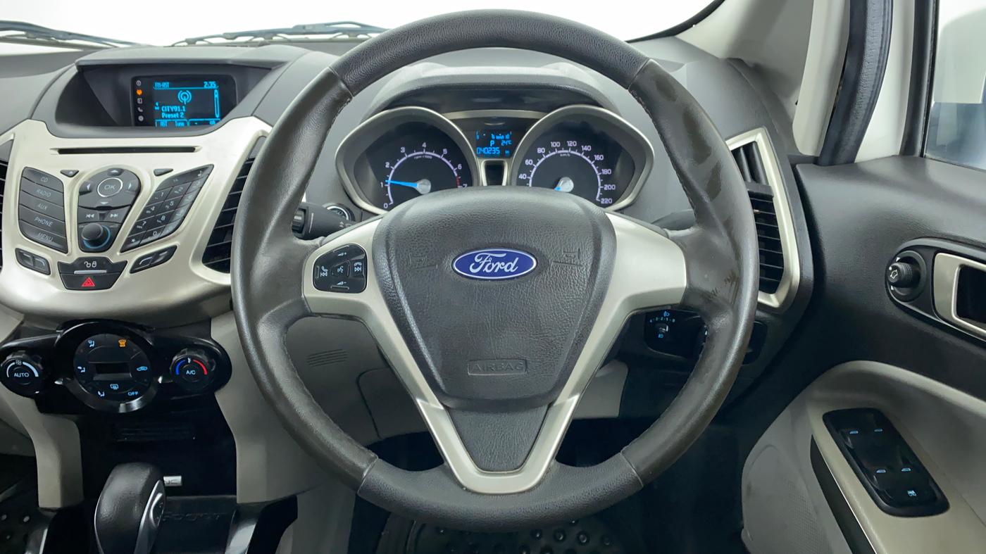 2017 Ford Ecosport 1.5 TITANIUM TI VCT AT, Petrol, Automatic, 40,336 km, Steering Wheel Close Up
