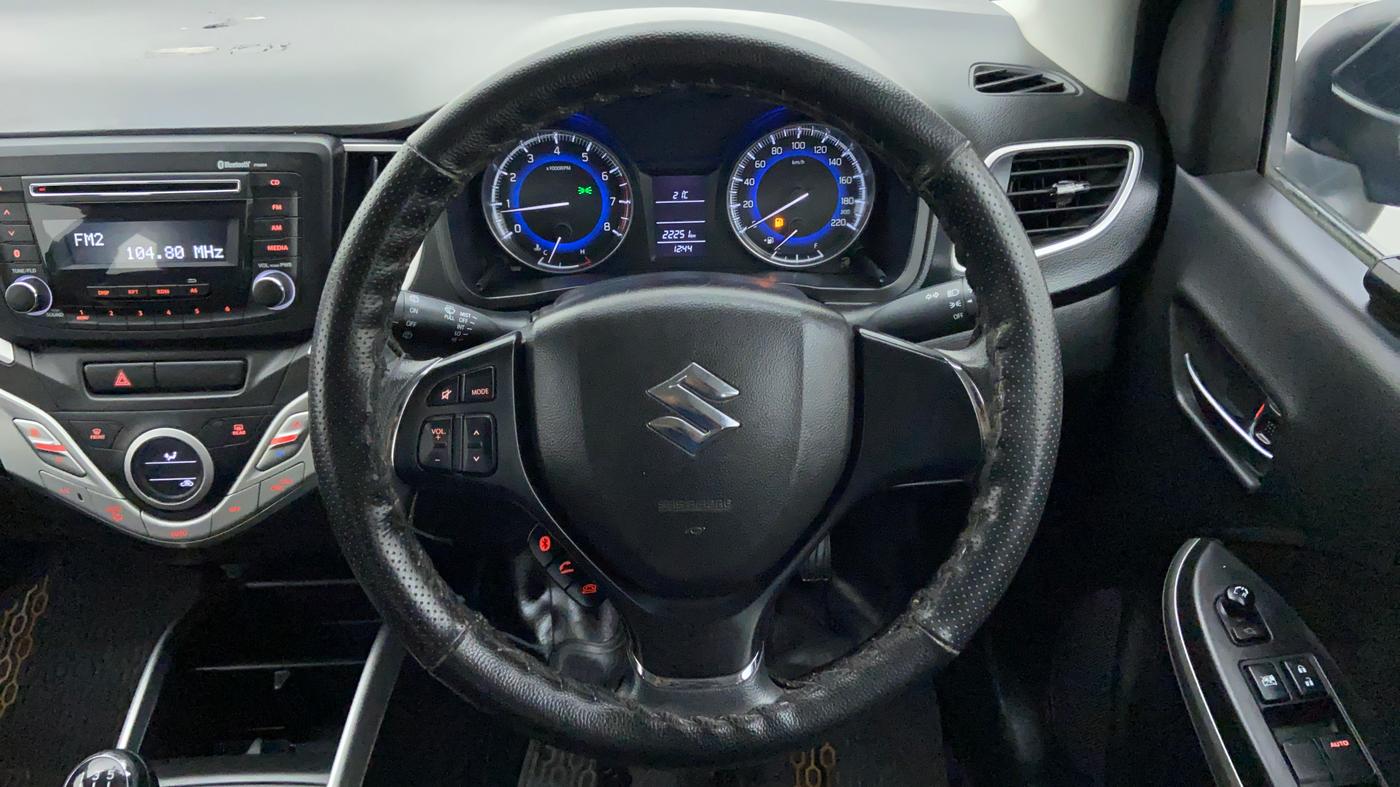 2017 Maruti Baleno DELTA PETROL 1.2, Petrol, Manual, 22,294 km, Steering Wheel Close Up