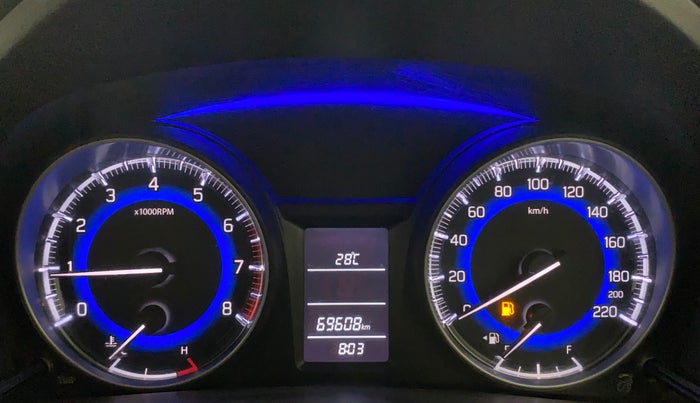 2017 Maruti Baleno DELTA PETROL 1.2, Petrol, Manual, 69,538 km, Odometer Image