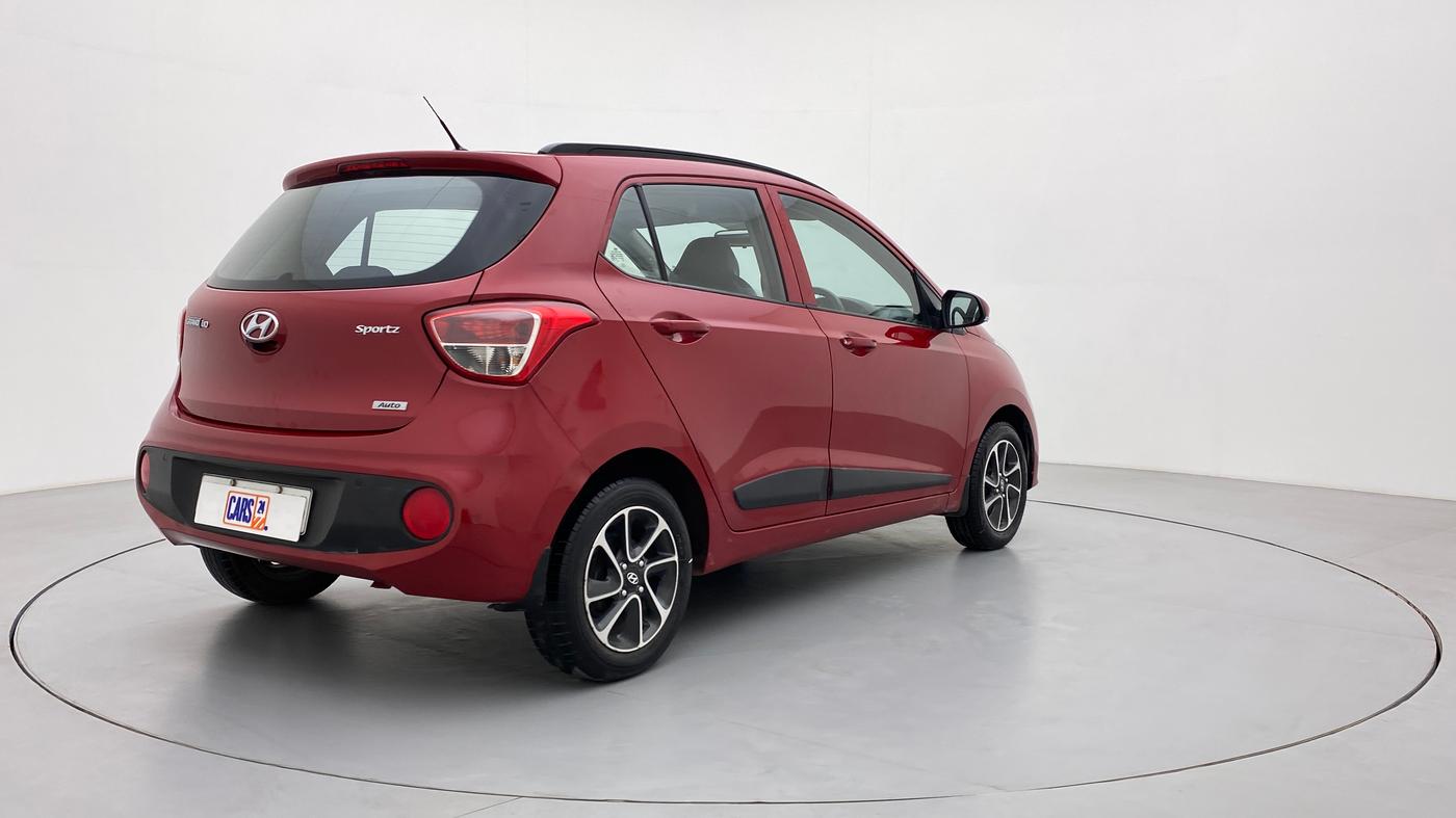 2017 Hyundai Grand i10 SPORTZ (O) 1.2 AT VTVT, Petrol, Automatic, 20,835 km, Right Back Diagonal