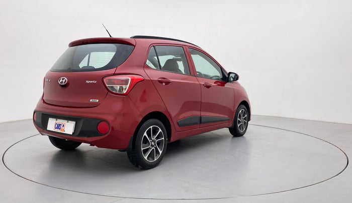 2017 Hyundai Grand i10 SPORTZ (O) 1.2 AT VTVT, Petrol, Automatic, 20,835 km, Right Back Diagonal