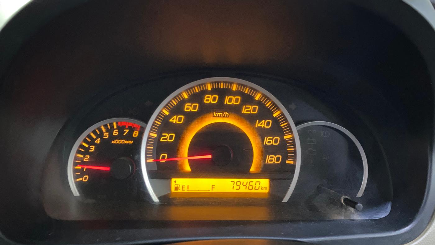 2014 Maruti Wagon R 1.0 VXI, Petrol, Manual, 79,455 km, Odometer Image