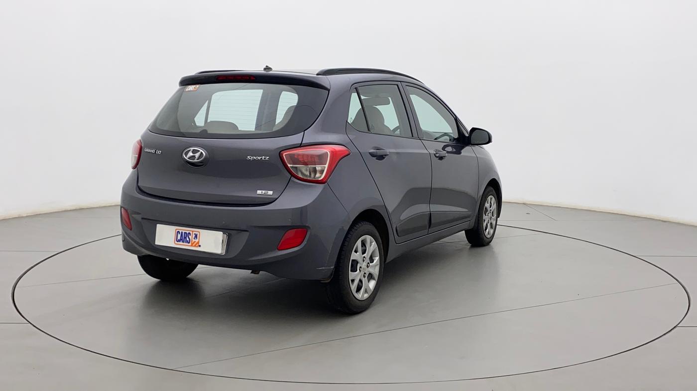 2015 Hyundai Grand i10 SPORTZ 1.2 KAPPA VTVT, Petrol, Manual, 88,309 km, Right Back Diagonal