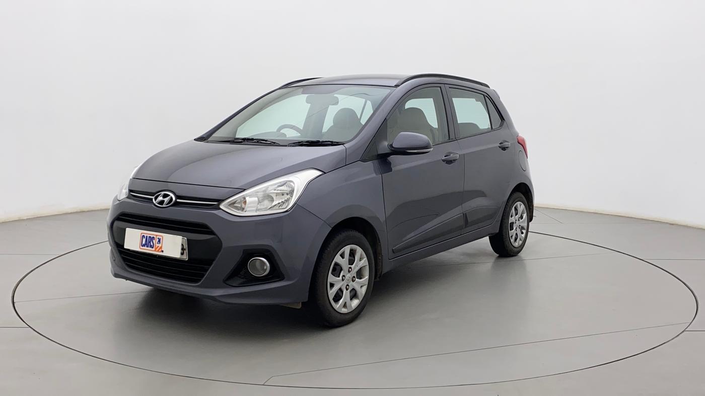 2015 Hyundai Grand i10 SPORTZ 1.2 KAPPA VTVT, Petrol, Manual, 88,309 km, Left Front Diagonal