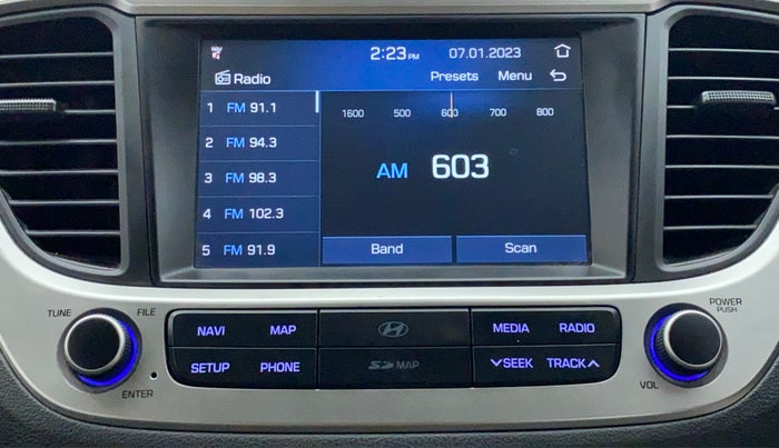 2018 Hyundai Verna 1.6 SX VTVT, Petrol, Manual, 32,097 km, Infotainment System