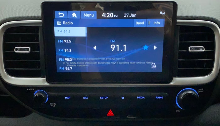 2019 Hyundai VENUE SX PLUS 1.0 TURBO DCT, Petrol, Automatic, 47,936 km, Infotainment System