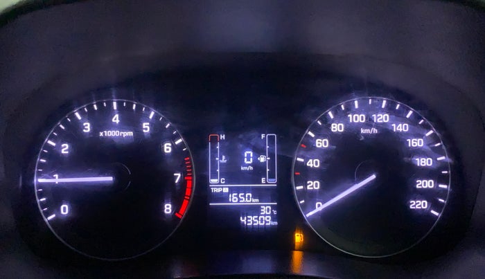 2016 Hyundai Creta S 1.6 PETROL, Petrol, Manual, 43,500 km, Odometer Image