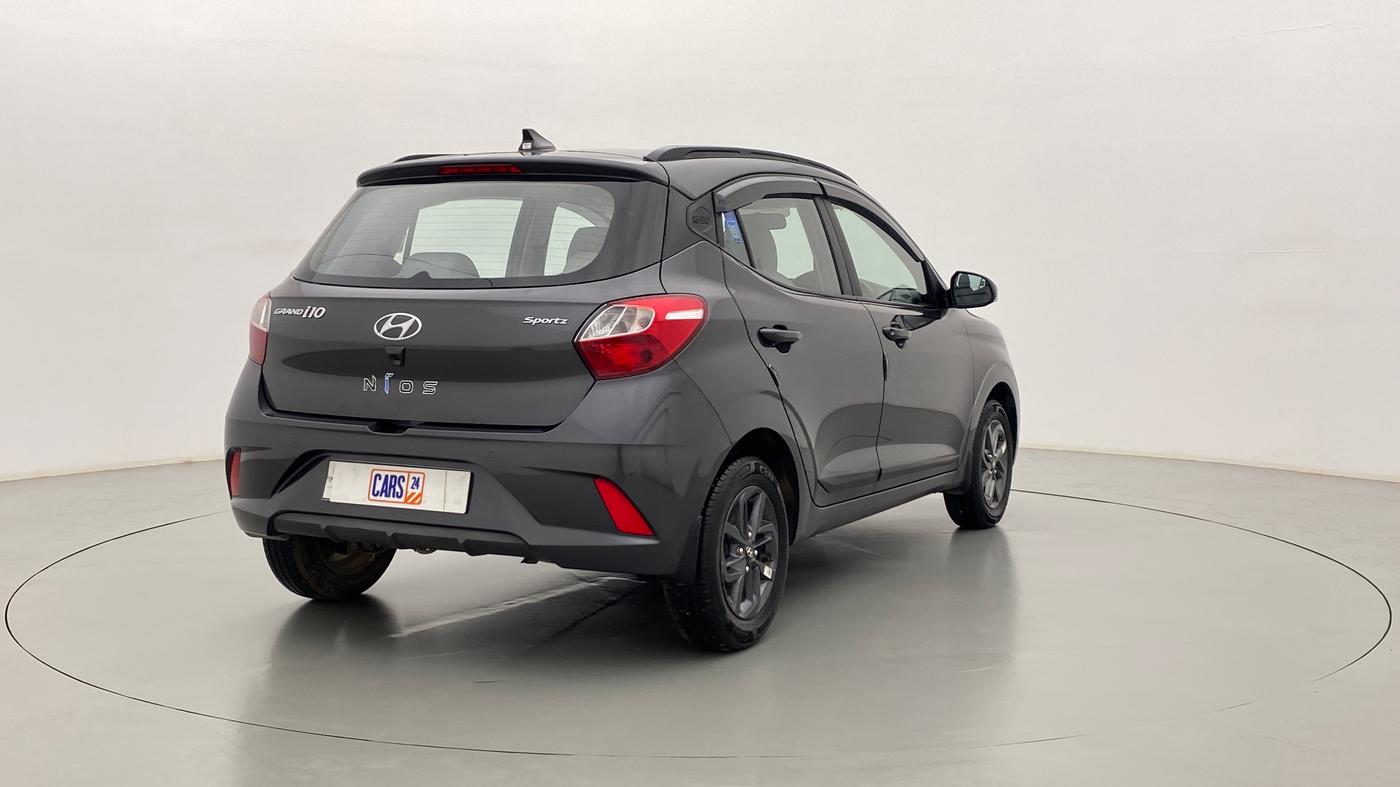 2021 Hyundai GRAND I10 NIOS SPORTZ PETROL, Petrol, Manual, 2,168 km, Right Back Diagonal