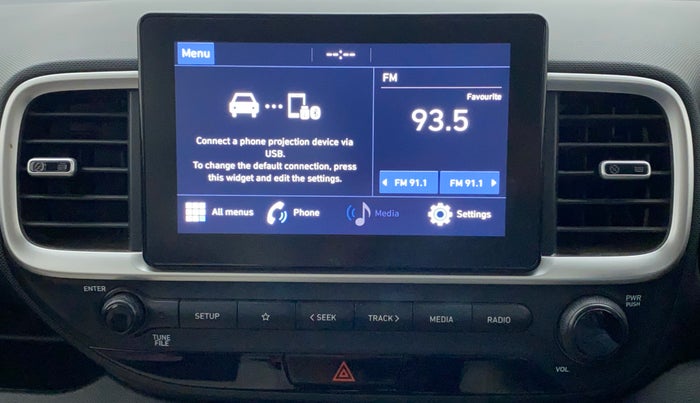 2021 Hyundai VENUE SX 1.0 TURBO, Petrol, Manual, 34,705 km, Infotainment System