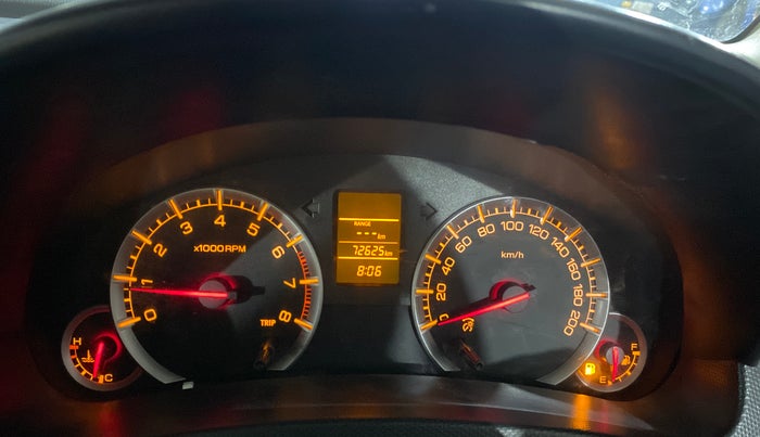 2016 Maruti Swift Dzire VXI, Petrol, Manual, 72,621 km, Odometer Image