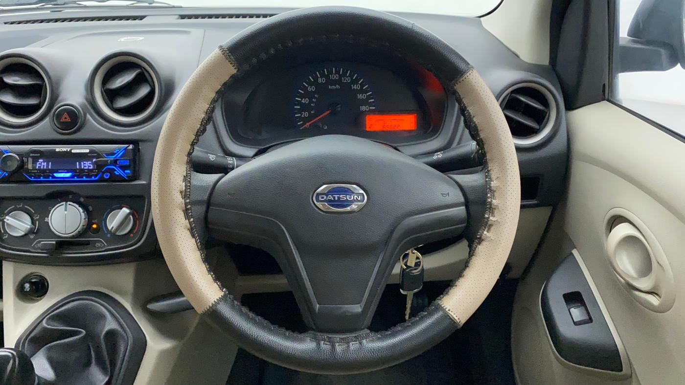 2018 Datsun Go T, Petrol, Manual, 65,622 km, Steering Wheel Close Up