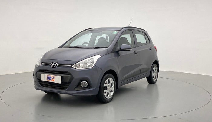 2015 Hyundai Grand i10 SPORTZ 1.2 KAPPA VTVT, Petrol, Manual, 15,490 km, Left Front Diagonal