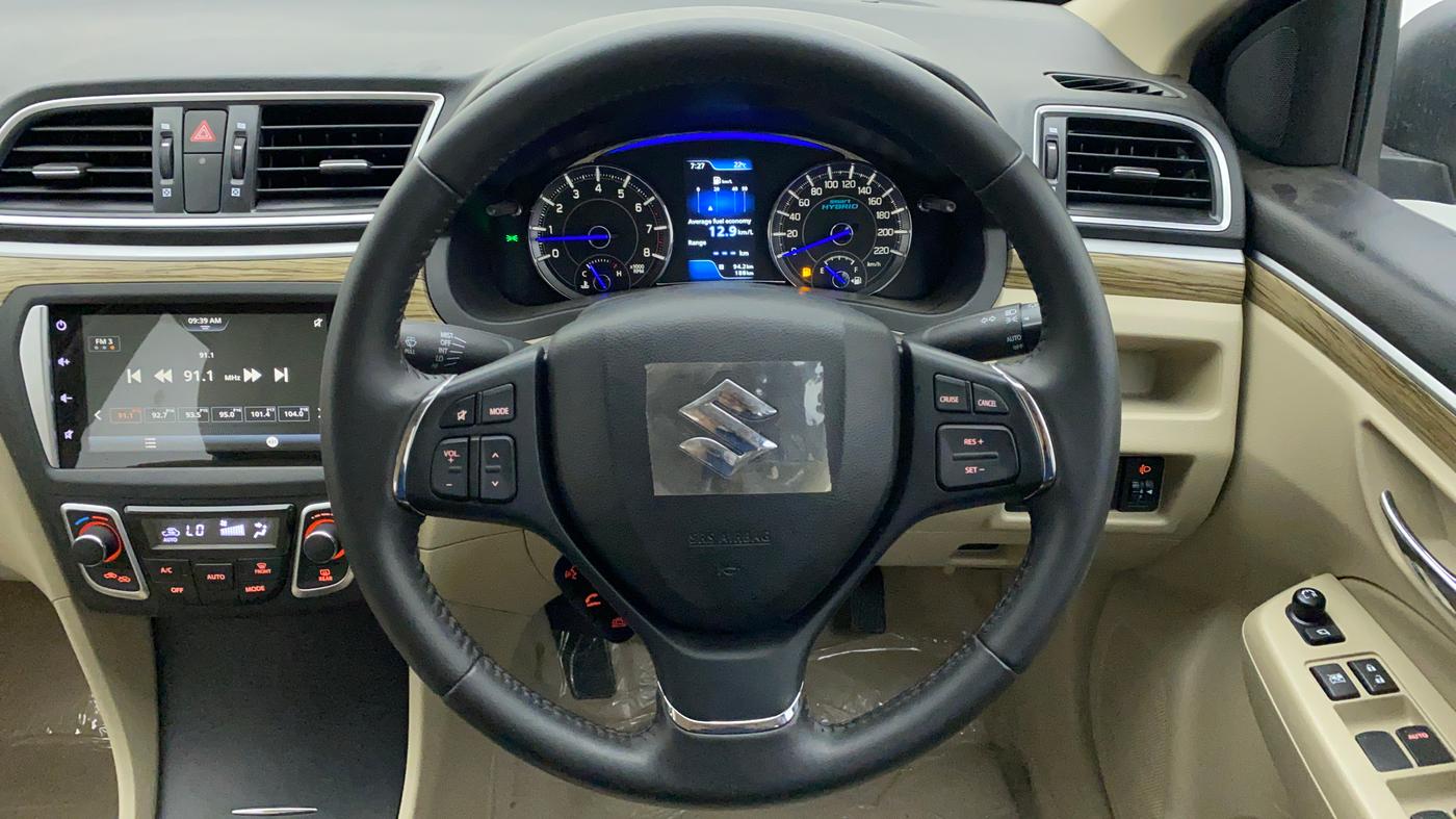 2022 Maruti Ciaz ALPHA 1.5 MT VTVT SHVS, Petrol, Manual, 281 km, Steering Wheel Close Up