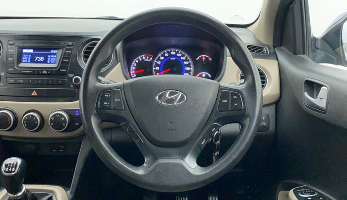 2016 Hyundai Grand i10 SPORTZ 1.2 KAPPA VTVT, Petrol, Manual, 20,244 km, Steering Wheel Close Up