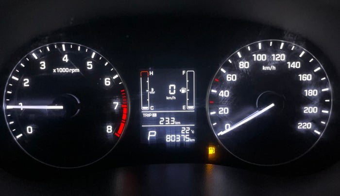 2017 Hyundai Creta SX PLUS AT 1.6 PETROL, Petrol, Automatic, 80,375 km, Odometer Image