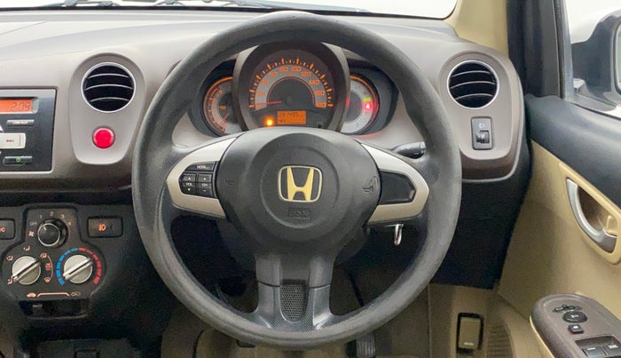 2012 Honda Brio V MT, Petrol, Manual, 91,495 km, Steering Wheel Close Up