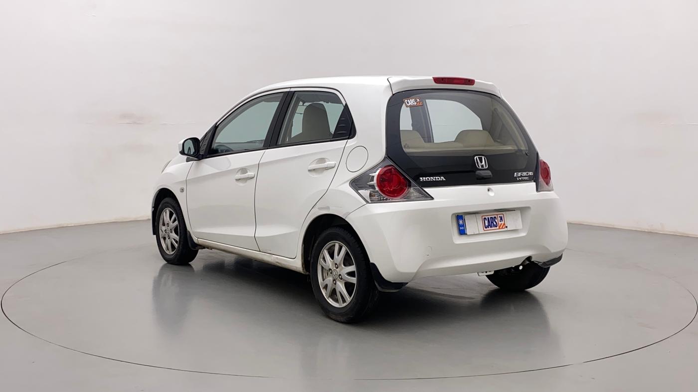 2012 Honda Brio V MT, Petrol, Manual, 91,495 km, Left Back Diagonal