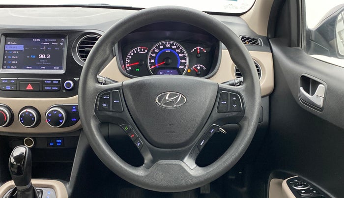 2017 Hyundai Grand i10 SPORTZ (O) 1.2 AT VTVT, Petrol, Automatic, 28,261 km, Steering Wheel Close Up
