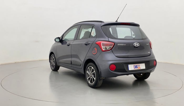 2017 Hyundai Grand i10 SPORTZ (O) 1.2 AT VTVT, Petrol, Automatic, 28,261 km, Left Back Diagonal