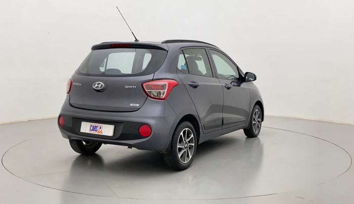 2017 Hyundai Grand i10 SPORTZ (O) 1.2 AT VTVT, Petrol, Automatic, 28,261 km, Right Back Diagonal