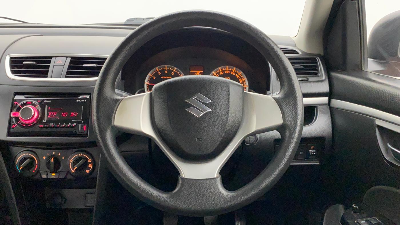 2012 Maruti Swift VXI, Petrol, Manual, 78,249 km, Steering Wheel Close Up