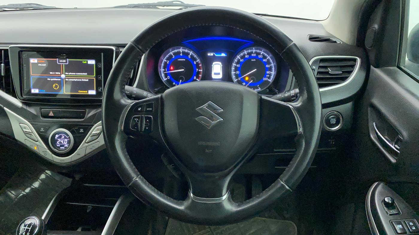 2016 Maruti Baleno ALPHA PETROL 1.2, Petrol, Manual, 86,033 km, Steering Wheel Close Up