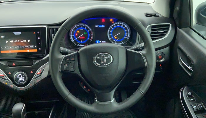 2021 Toyota Glanza V CVT, Petrol, Automatic, 4,768 km, Steering Wheel Close Up