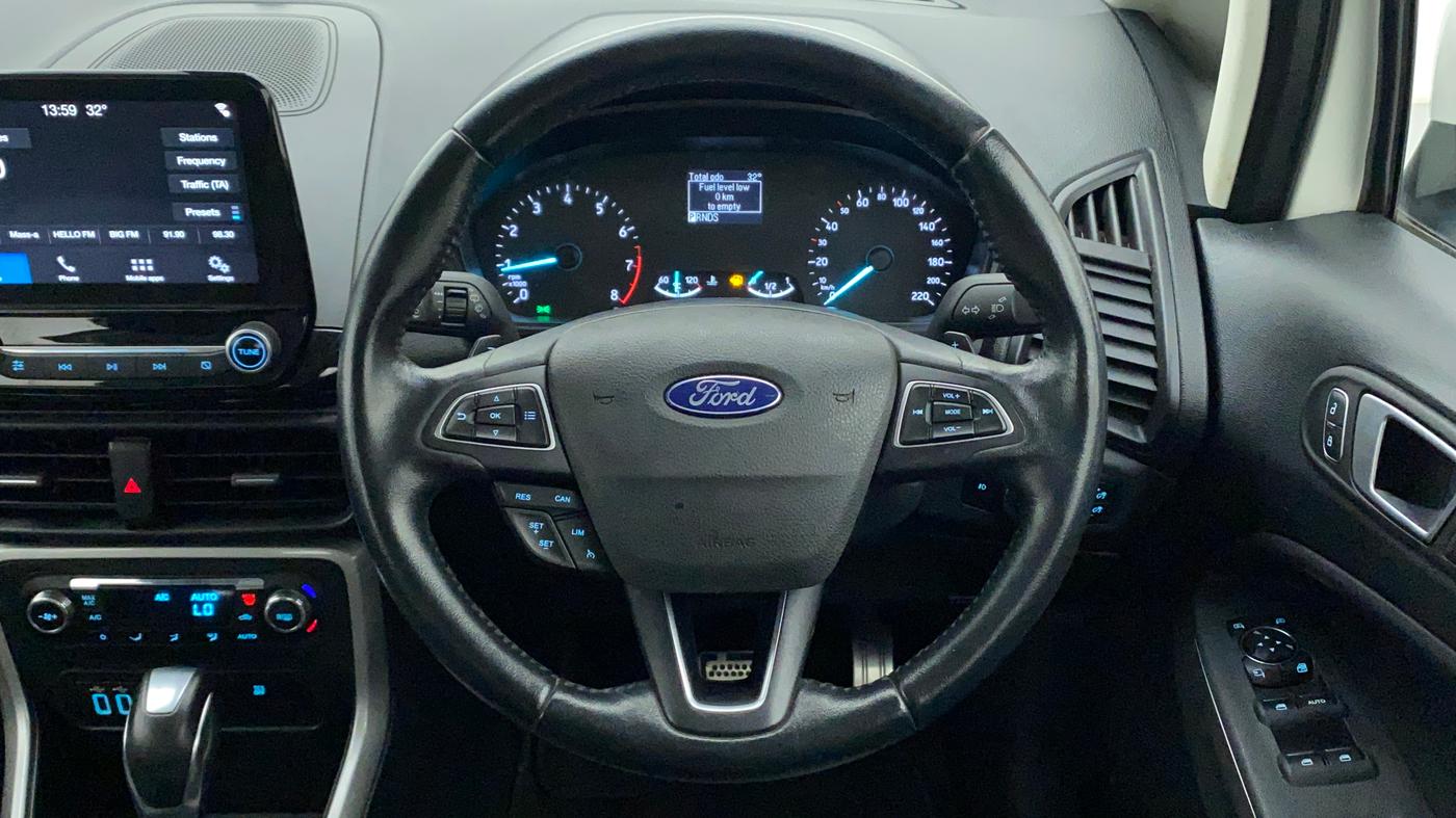 2018 Ford Ecosport TITANIUM + 1.5L PETROL AT, Petrol, Automatic, 42,096 km, Steering Wheel Close Up