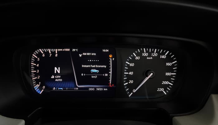 2021 Tata PUNCH CREATIVE  AMT, Petrol, Automatic, 74,710 km, Odometer Image