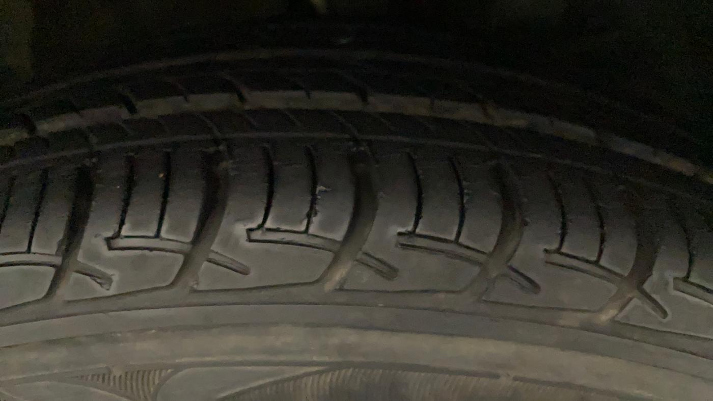 2018 Maruti Baleno DELTA CVT PETROL 1.2, Petrol, Automatic, 7,120 km, Left Rear Tyre Tread
