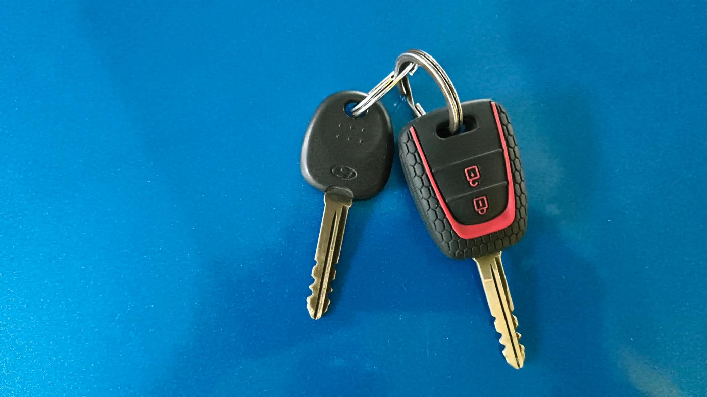 2019 Hyundai Grand i10 SPORTZ 1.2 KAPPA VTVT, CNG, Manual, 55,270 km, Key Close Up