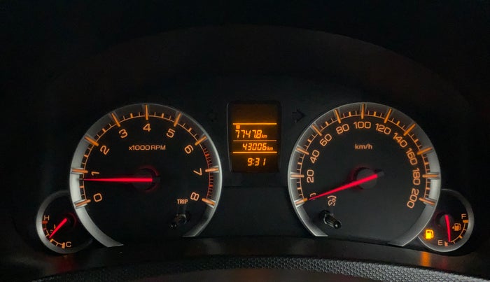 2017 Maruti Swift VXI O, Petrol, Manual, 43,006 km, Odometer Image