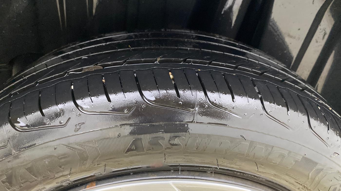 2023 Maruti FRONX DELTA CNG 1.2 MT, CNG, Manual, 46,115 km, Left Rear Tyre Tread
