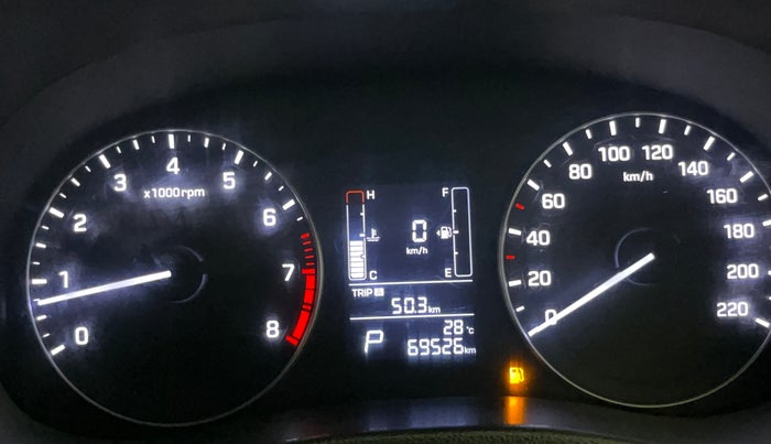2017 Hyundai Creta SX PLUS AT 1.6 PETROL, Petrol, Automatic, 69,476 km, Odometer Image