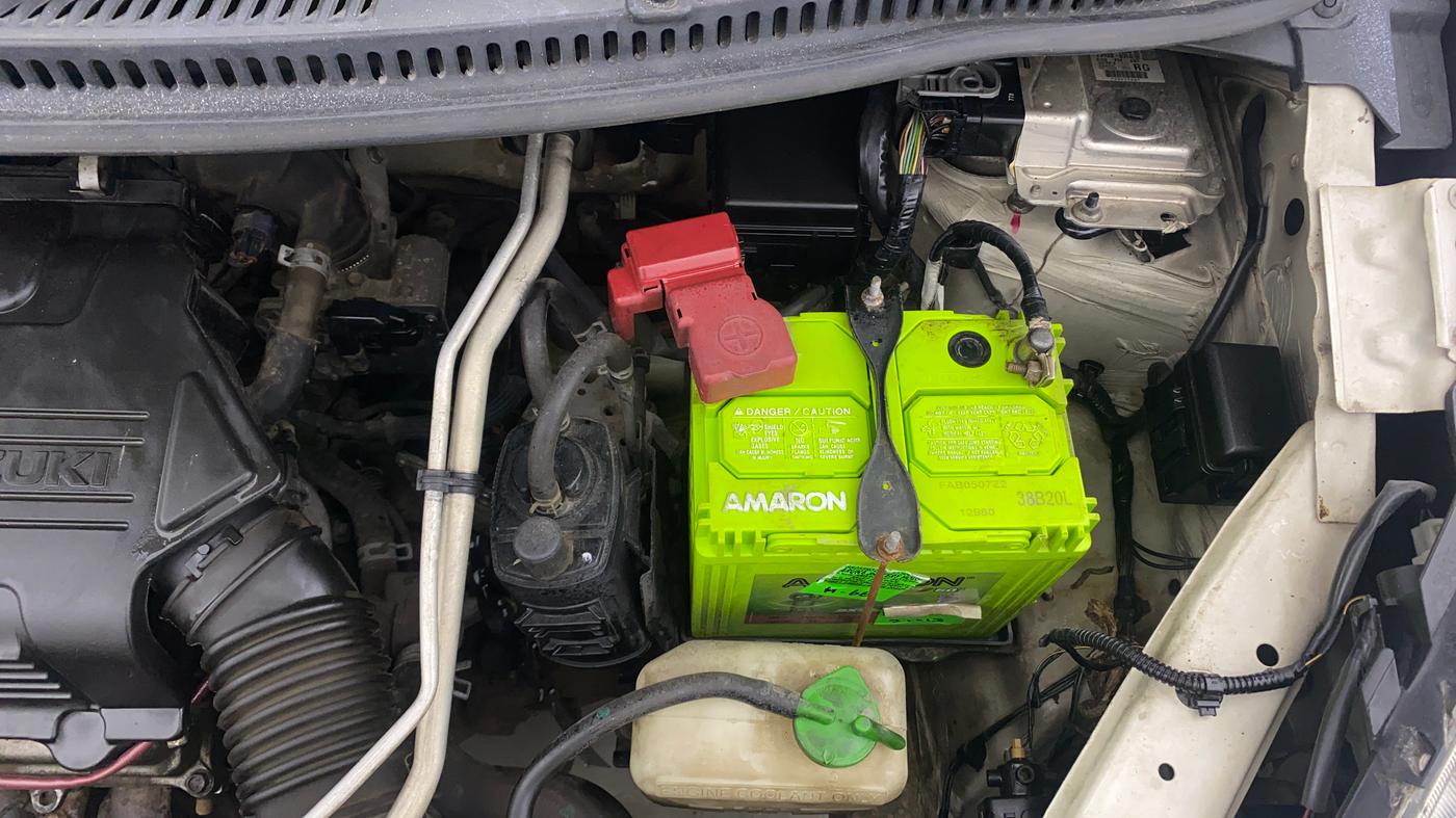2017 Maruti Wagon R 1.0 VXI (O) AMT, Petrol, Automatic, 61,099 km, Engine View - Left