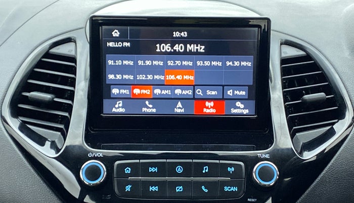 2019 Ford New Figo 1.2 TITANIUM, Petrol, Manual, 3,946 km, Infotainment System