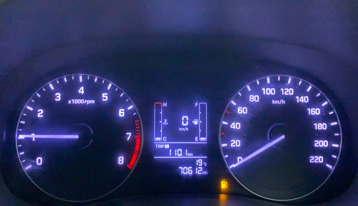 2016 Hyundai Creta 1.6 S, Petrol, Manual, 70,709 km, Odometer Image