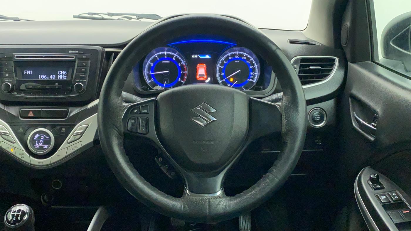 2017 Maruti Baleno ZETA PETROL 1.2, Petrol, Manual, 42,841 km, Steering Wheel Close Up