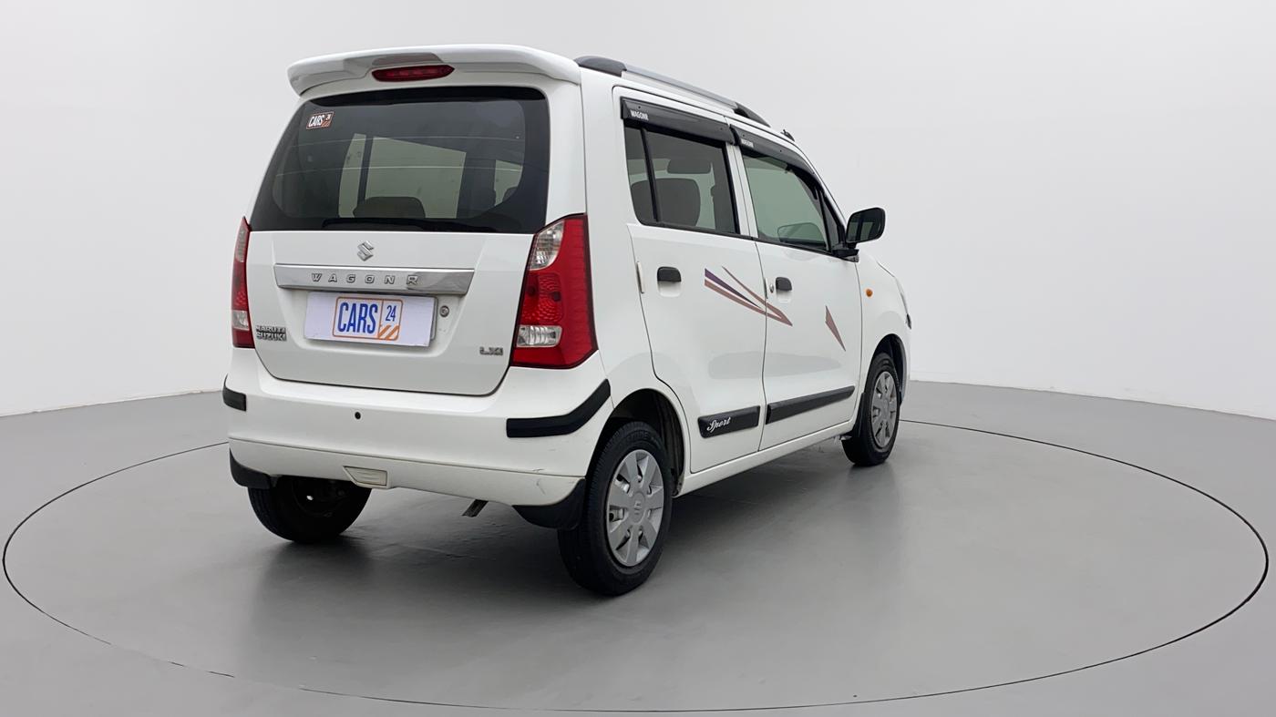 2011 Maruti Wagon R 1.0 LXI, Petrol, Manual, 55,622 km, Right Back Diagonal