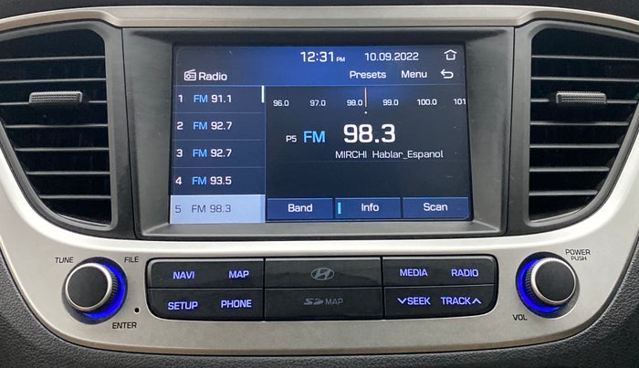 2019 Hyundai Verna 1.6 SX VTVT, Petrol, Manual, 13,976 km, Infotainment System