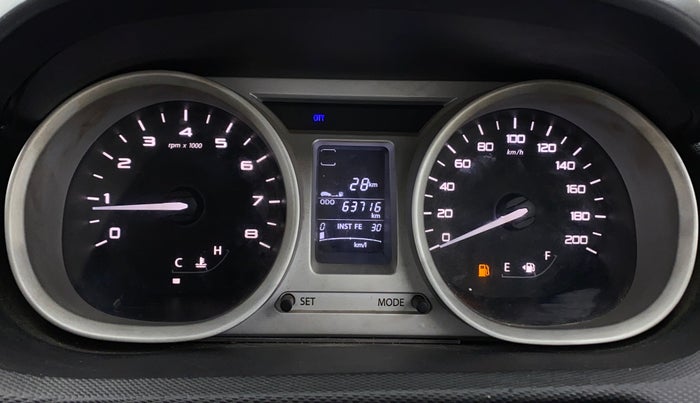 2016 Tata Tiago XZ PETROL, Petrol, Manual, 63,711 km, Odometer Image