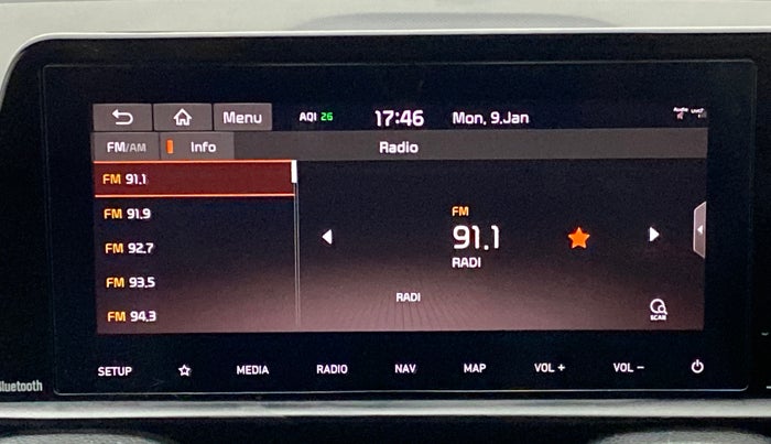 2020 KIA SONET GTX PLUS DCT 1.0, Petrol, Automatic, 23,433 km, Infotainment System