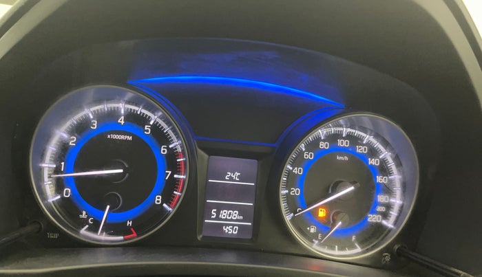 2020 Maruti Baleno DELTA PETROL 1.2, Petrol, Manual, 51,780 km, Odometer Image