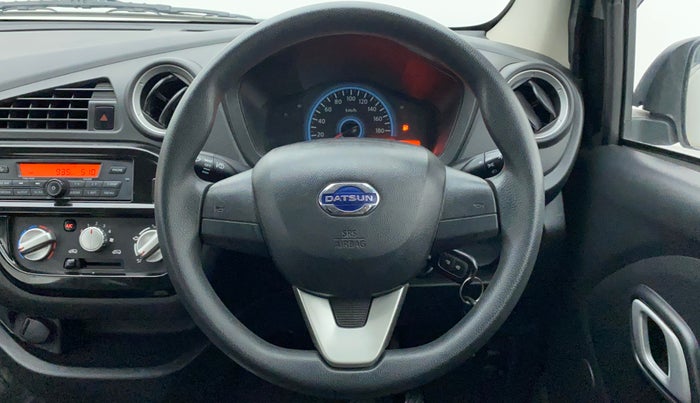 2018 Datsun Redi Go S 1.0 AMT, Petrol, Automatic, 19,604 km, Steering Wheel Close Up