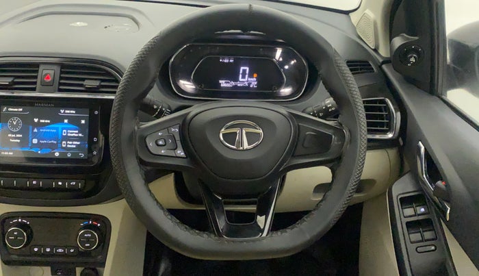 2022 Tata TIGOR XZ PLUS PETROL, Petrol, Manual, 14,310 km, Steering Wheel Close Up