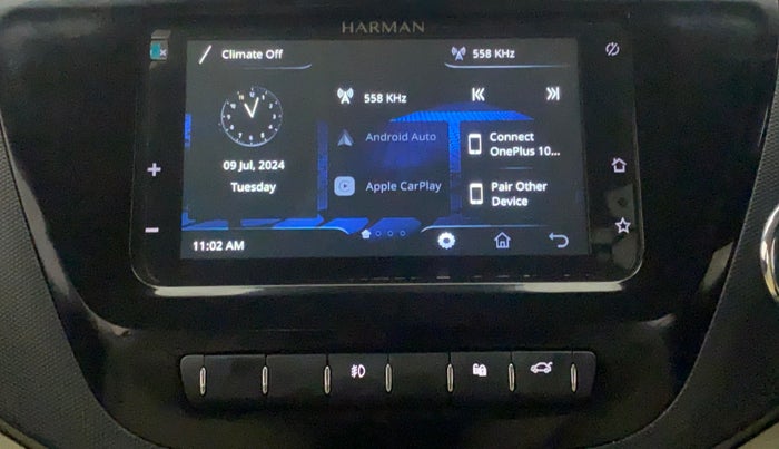 2022 Tata TIGOR XZ PLUS PETROL, Petrol, Manual, 14,310 km, Infotainment System