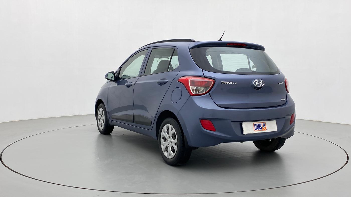 2016 Hyundai Grand i10 SPORTZ 1.2 KAPPA VTVT, Petrol, Manual, 36,493 km, Left Back Diagonal